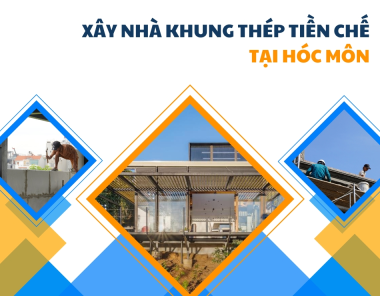 Xây nhà khung thép tiền chế tại Hóc Môn