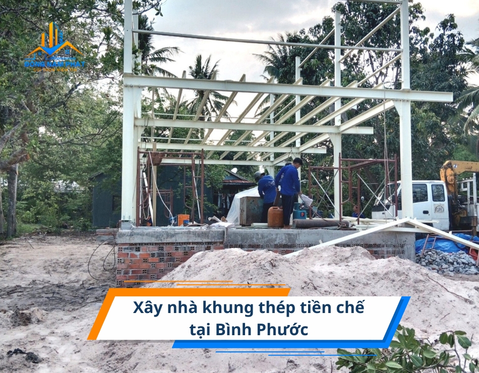 xay nha khung thep tien che tai binh phuoc