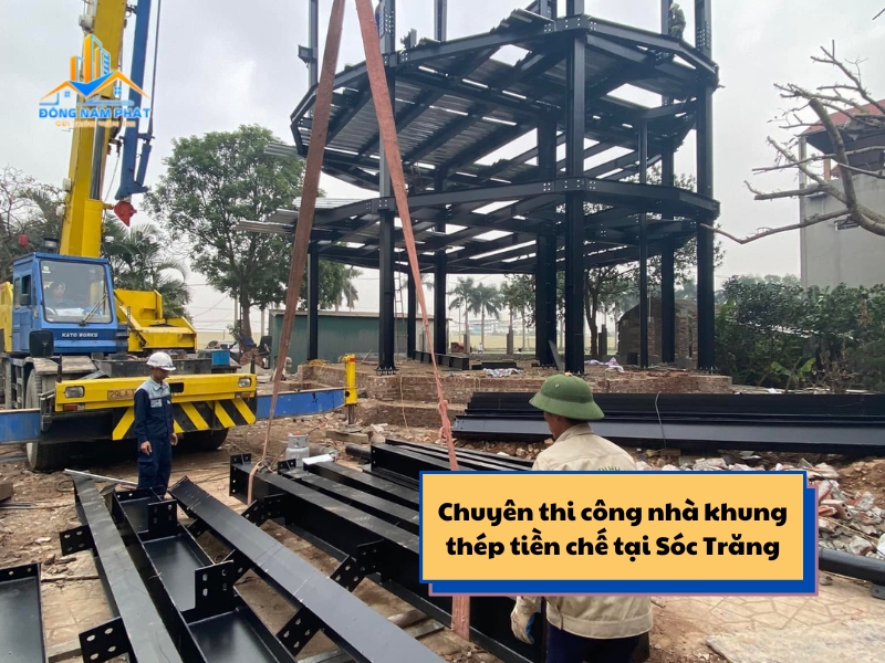 chuyen thi cong nha khung thep tien che tai soc trang