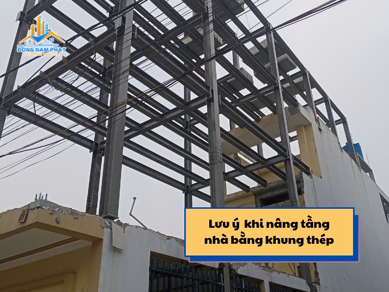 Can luu y gi khi nang tang nha bang khung thep
